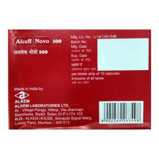 ALCEFF NOVO 500mg Capsule 10's